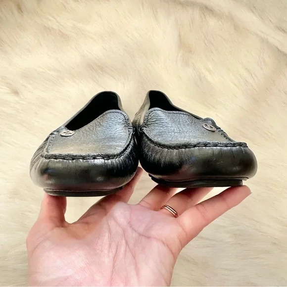 Gucci Women's Qardaha Moc Moc Toe Leather Loafer Leather in Black Size 39 8.5 - Picture 4 of 9